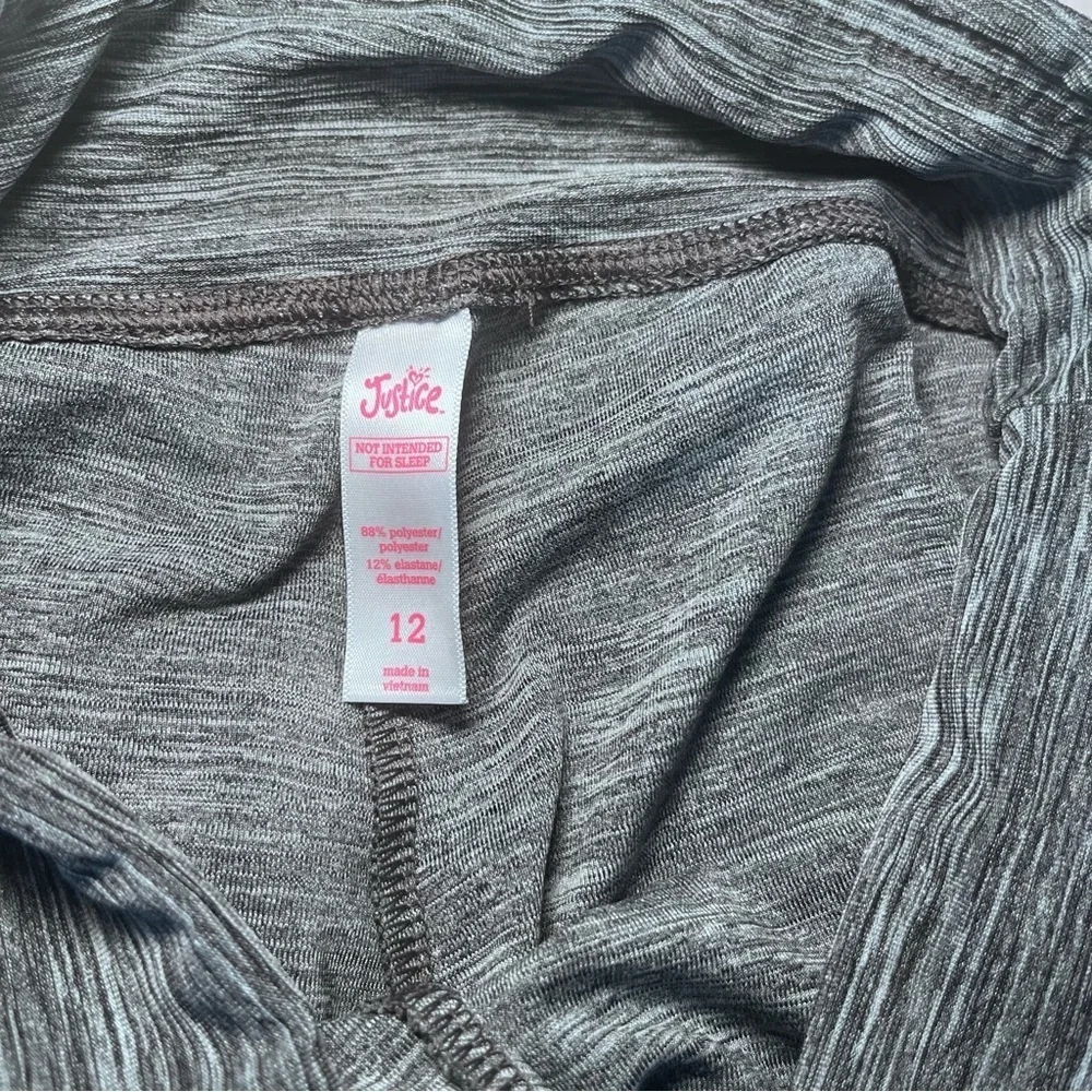 Justice Gray Shorts with Moisture Wicking Fabric and‎ Wide Waistband